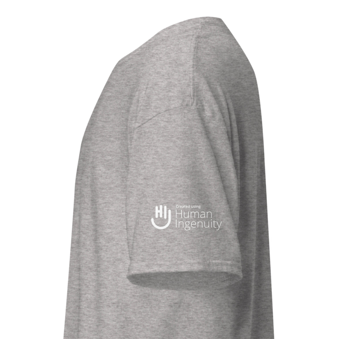 Unisex Grey Hi from a Human Classic Tee Shirt